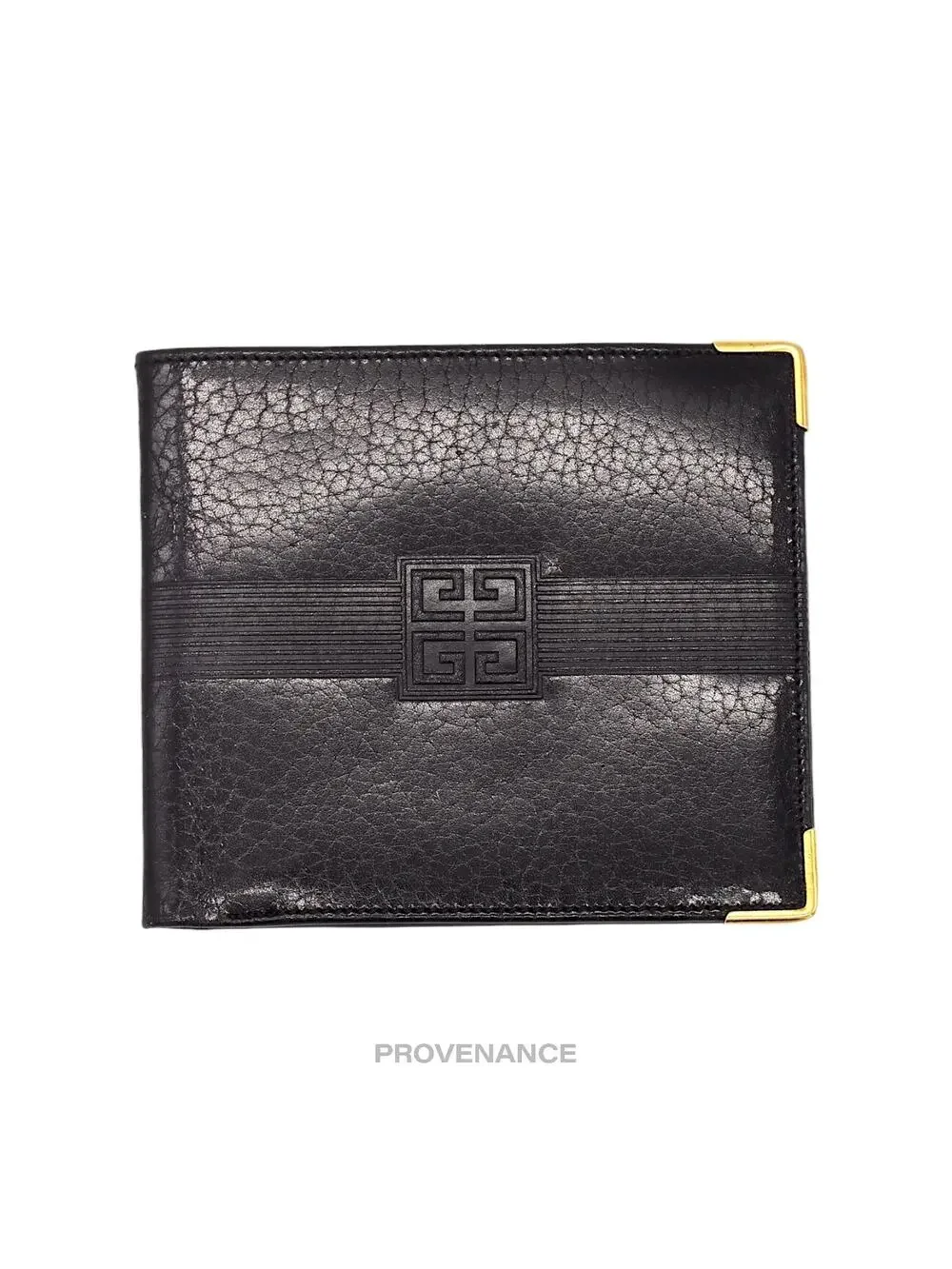 🔴 Givenchy Bifold Wallet - Black Leather